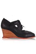 Stockholm Leather Oxford Wedges-1