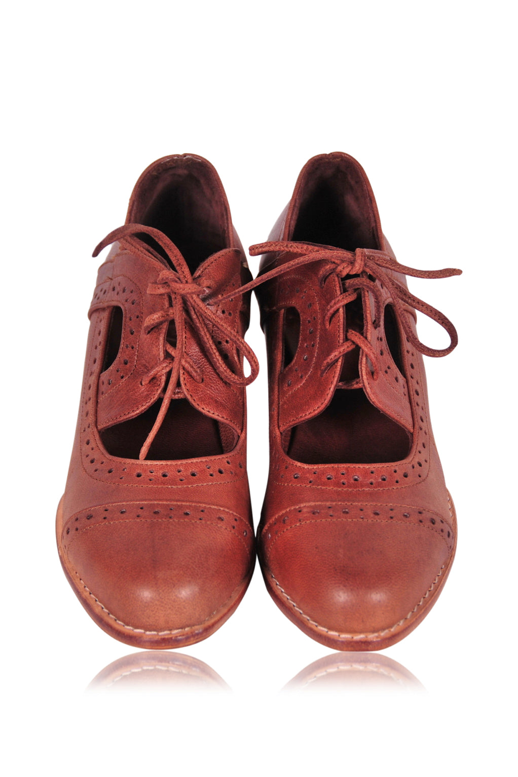 Stockholm Leather Oxford Wedges-2