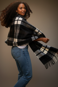 Classic Black, Brown & Froth Stole-0