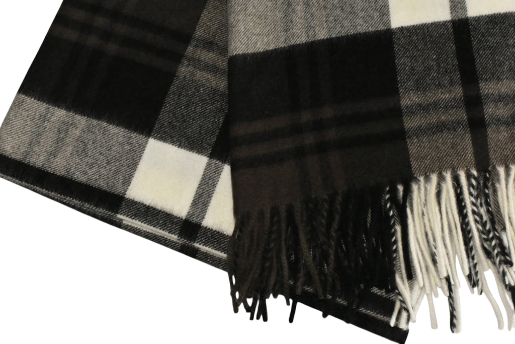Classic Black, Brown & Froth Stole-4