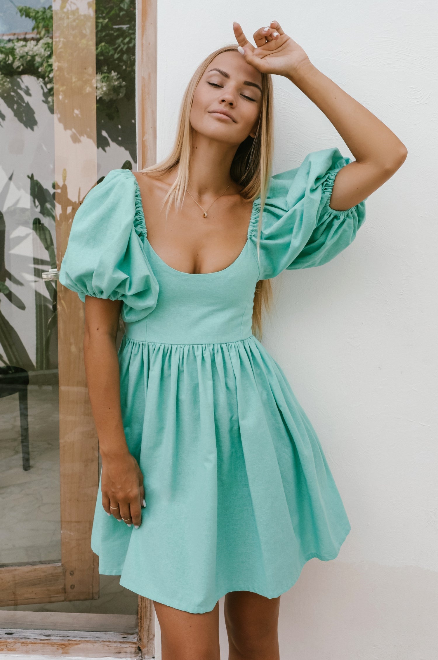 Strawberry Fields Puff Sleeve Mini (Sale)-2