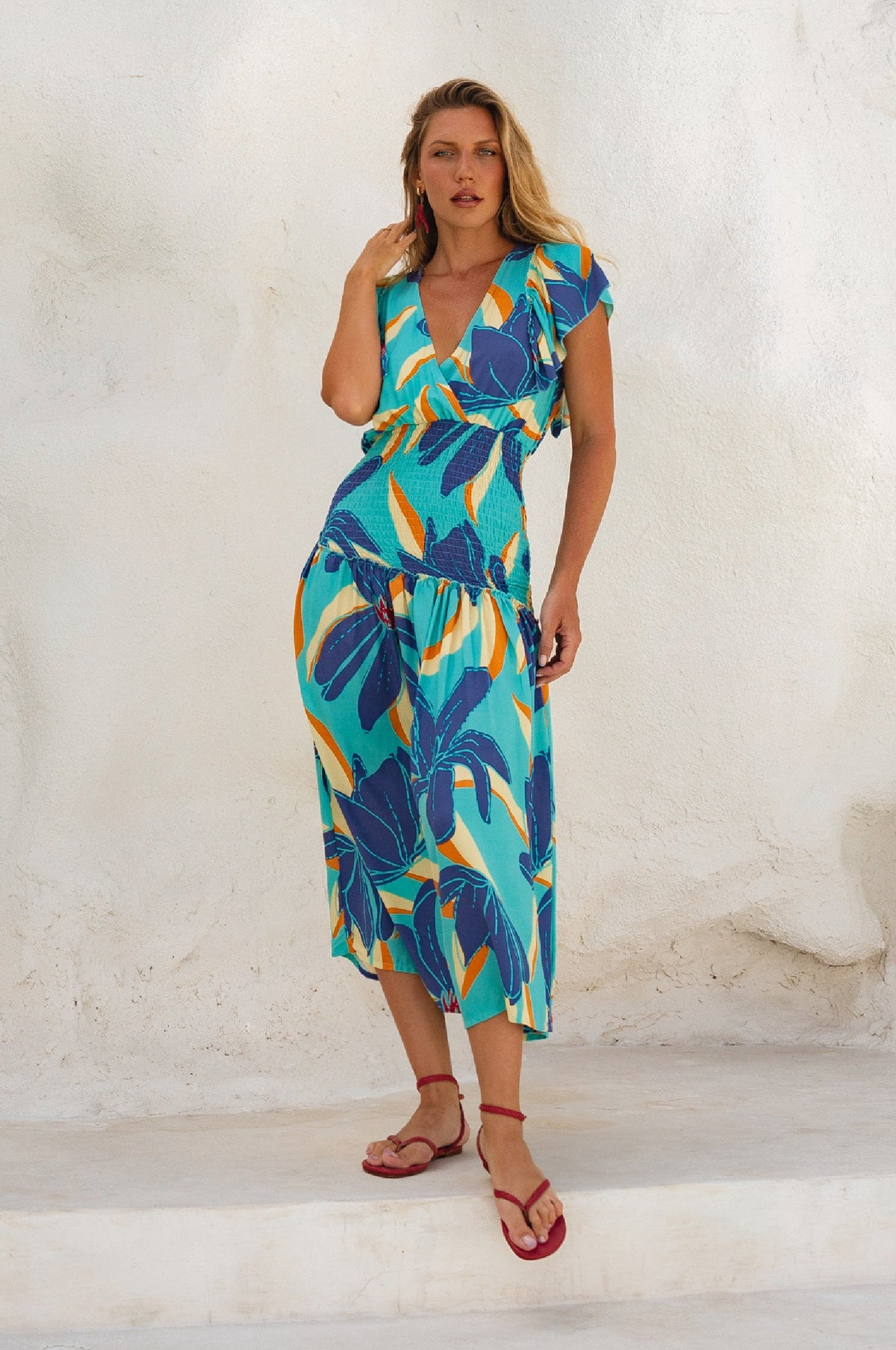 Sunshine Bohemian Midi Dress (Sale)-6