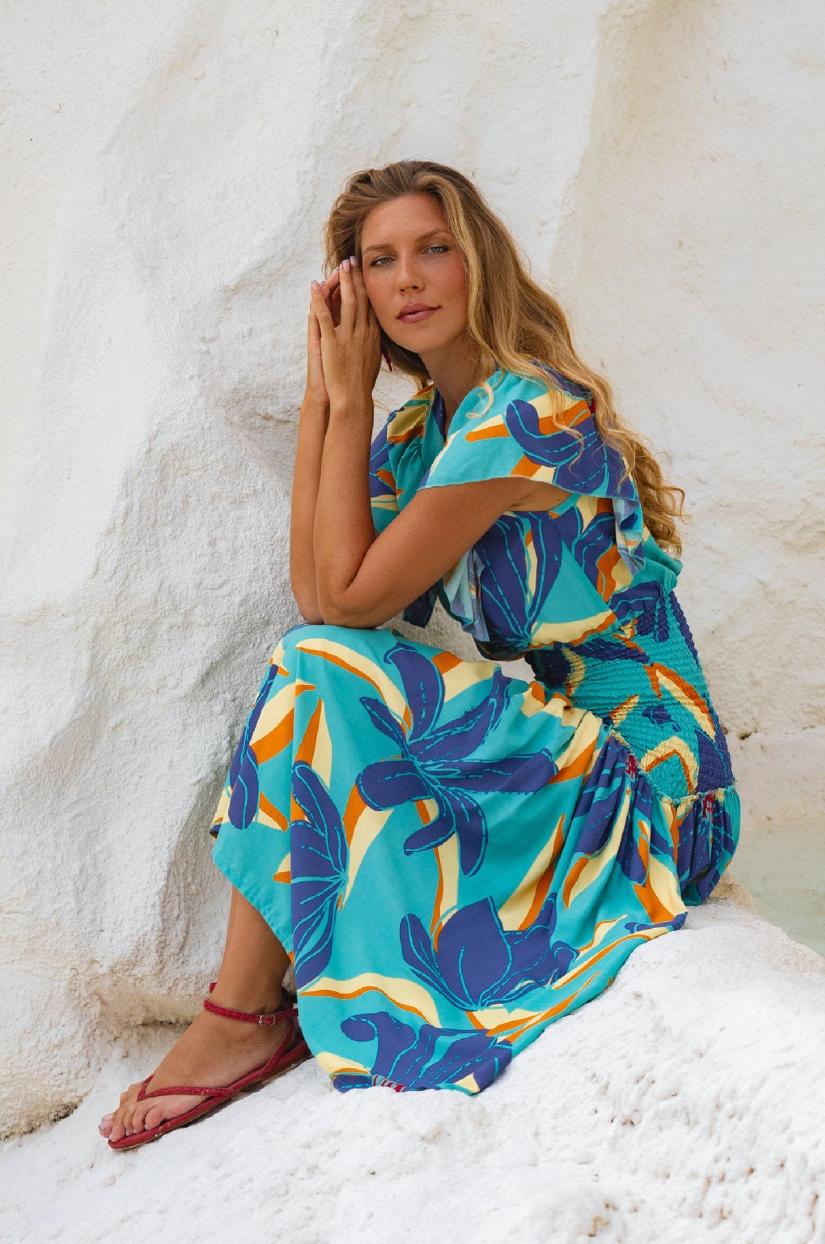 Sunshine Bohemian Midi Dress (Sale)-3