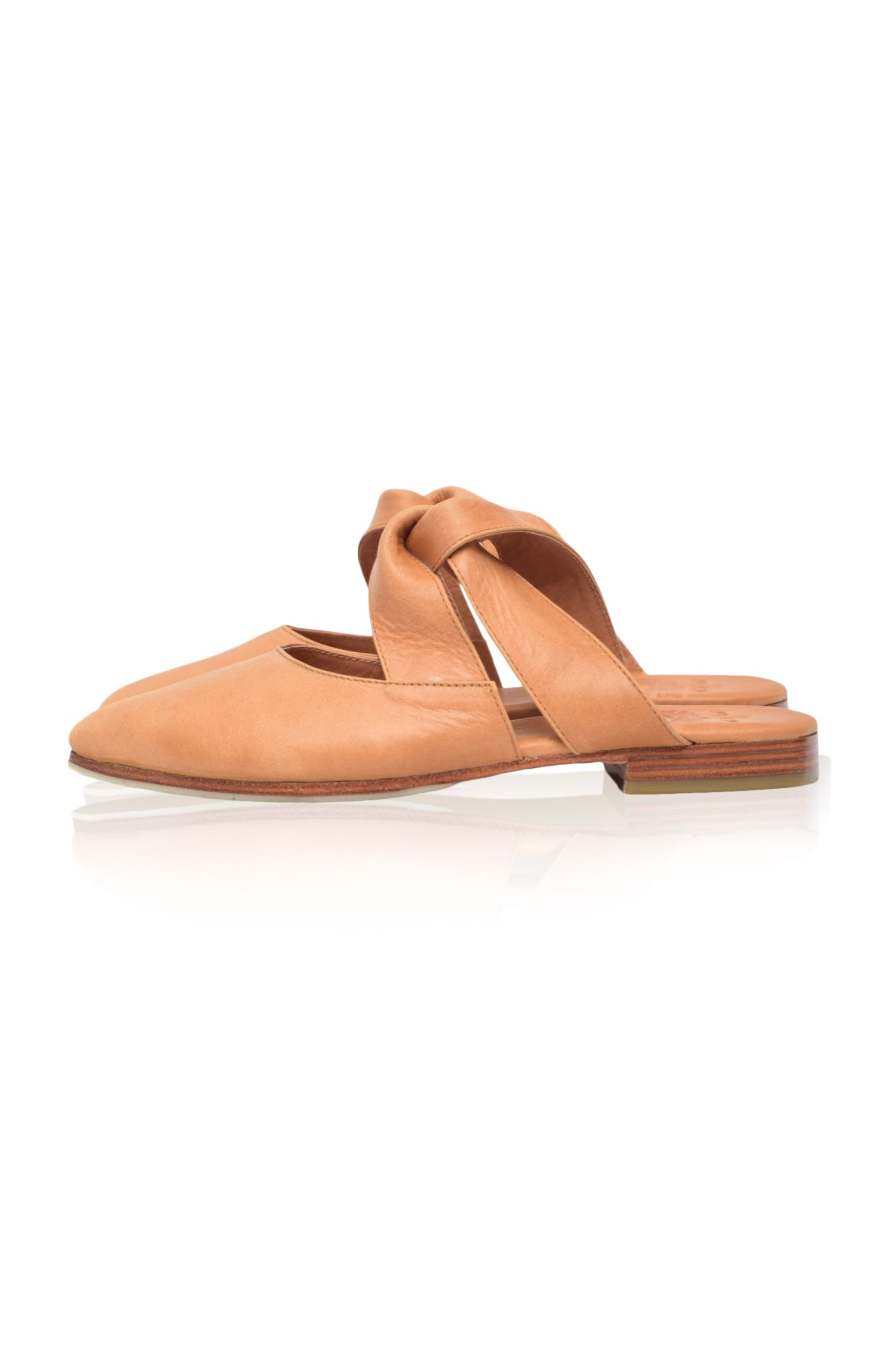 Taj Mahal Pointy Toe Leather Mules-5