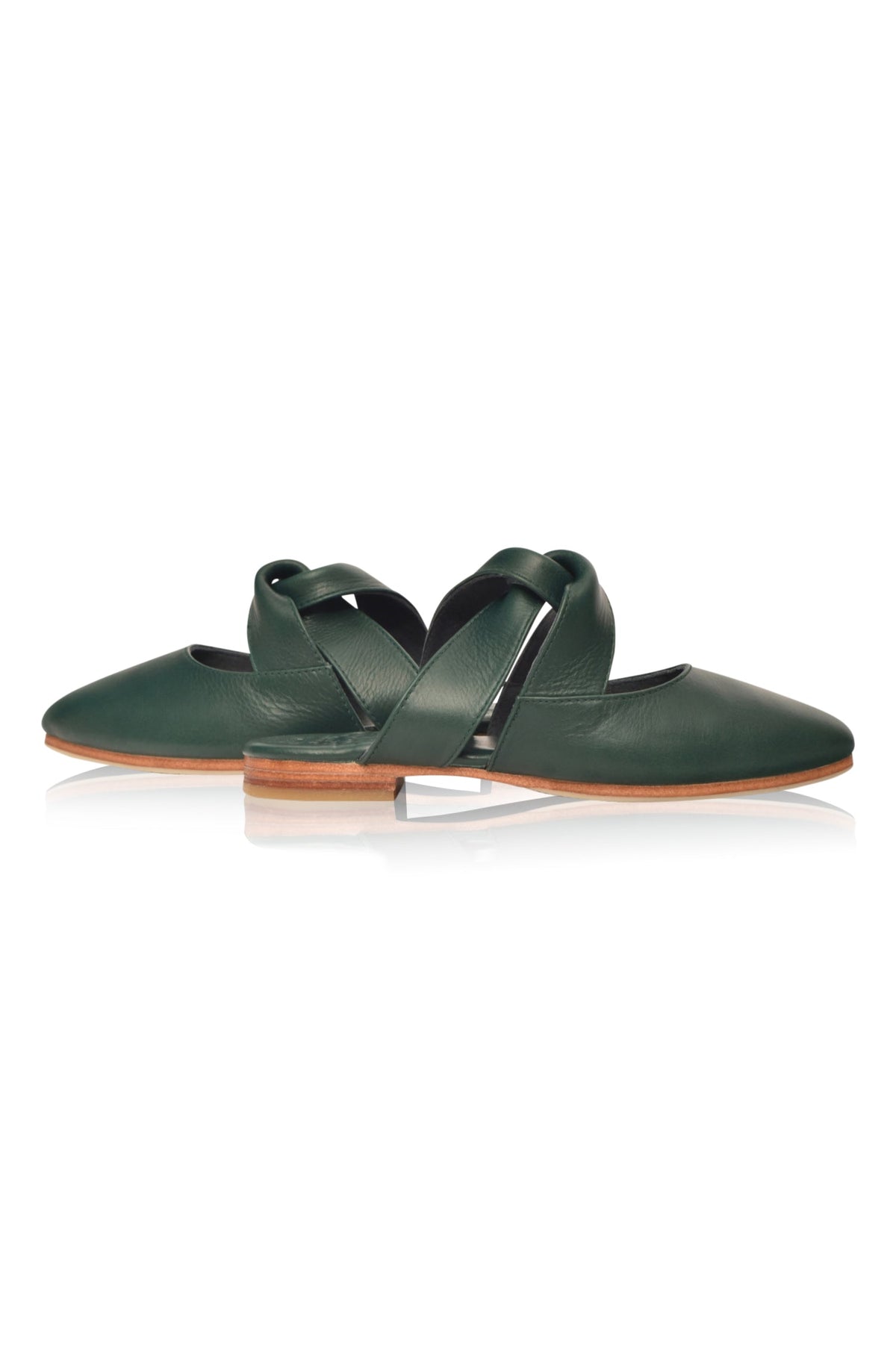 Taj Mahal Pointy Toe Leather Mules-2