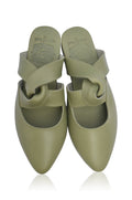 Taj Mahal Pointy Toe Leather Mules-1
