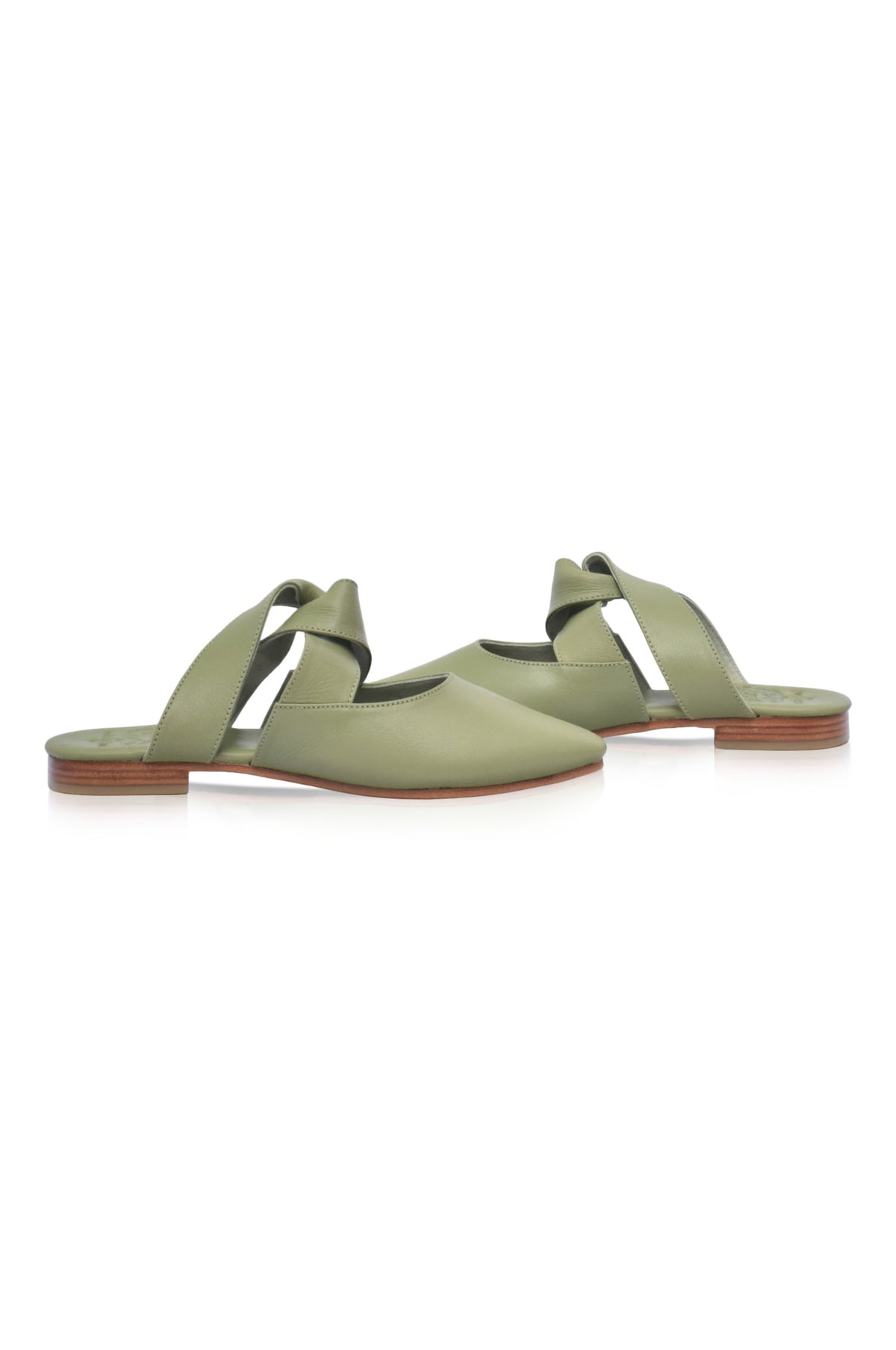 Taj Mahal Pointy Toe Leather Mules-3
