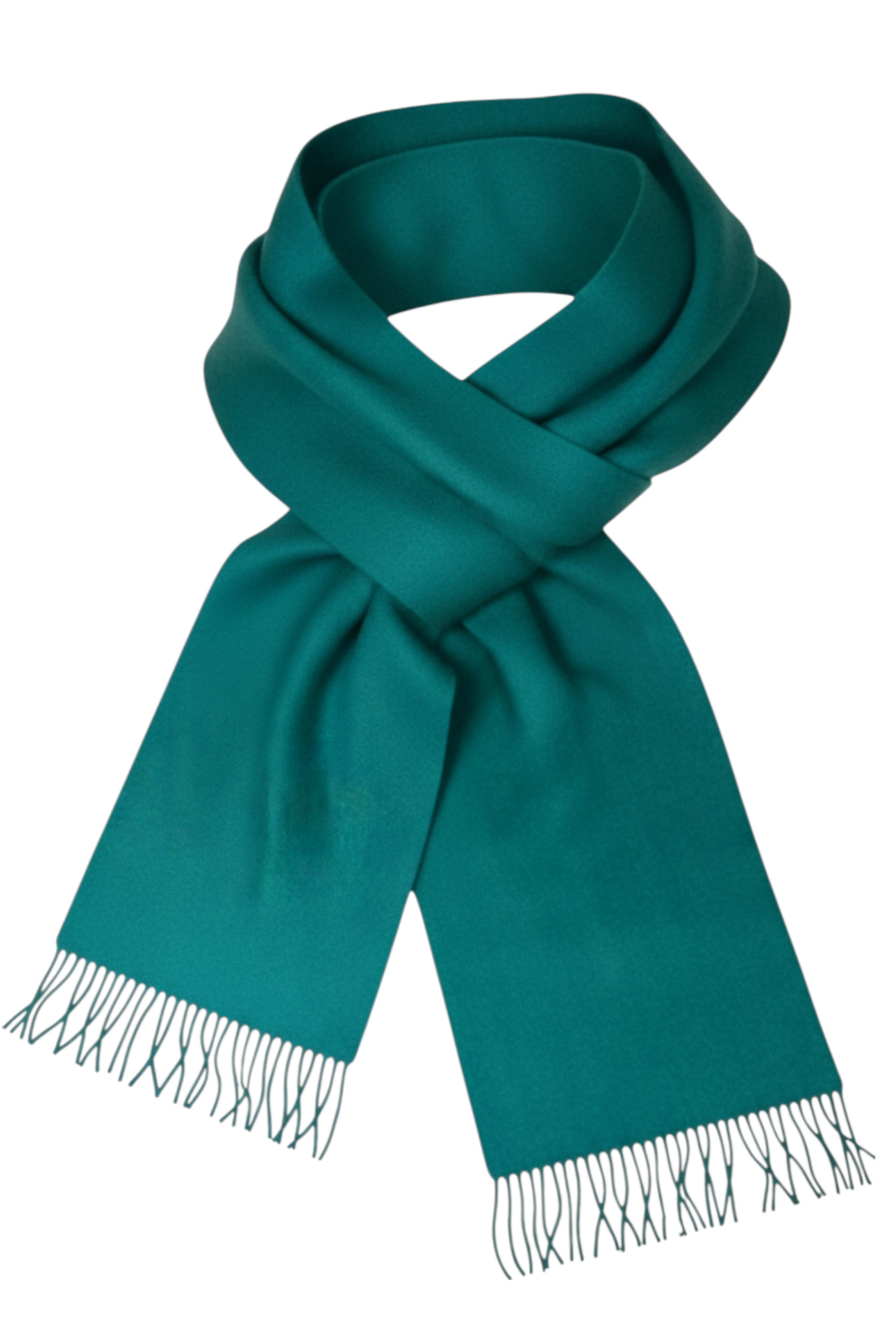 Teal Lambswool Scarf-3