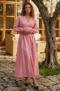 Toscana Button Down Linen Dress-0