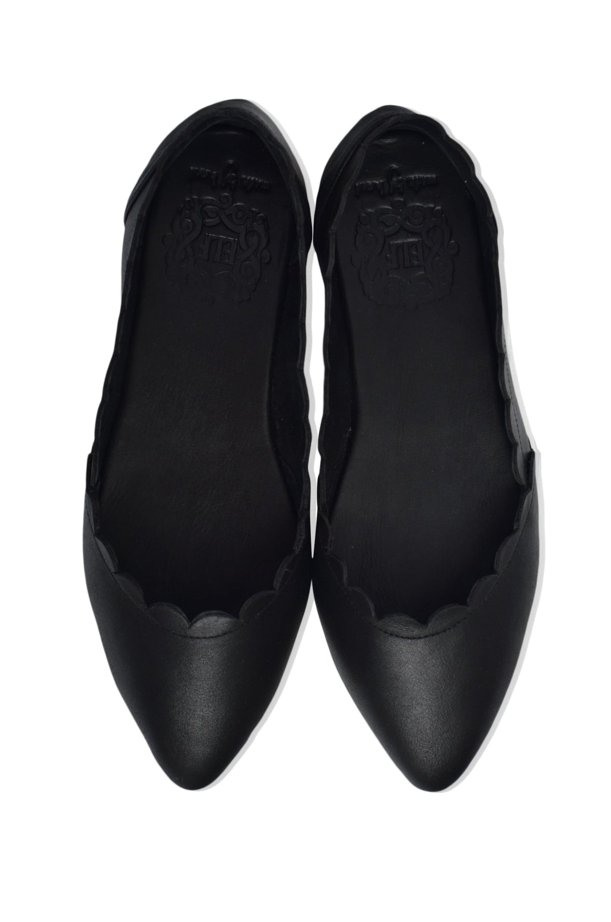 Valentina Scalloped Pointed Toe Flats-3