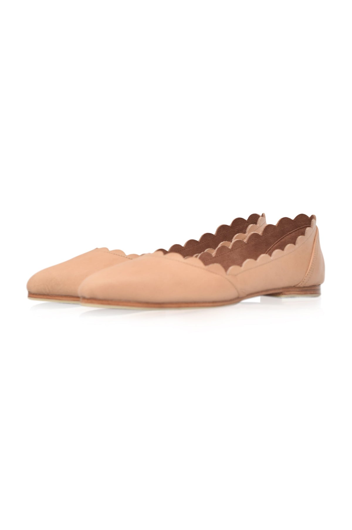 Valentina Scalloped Pointed Toe Flats-6