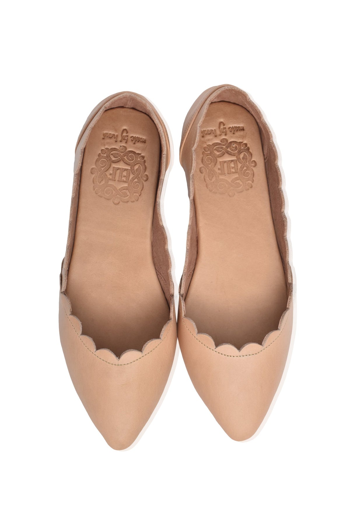 Valentina Scalloped Pointed Toe Flats-3