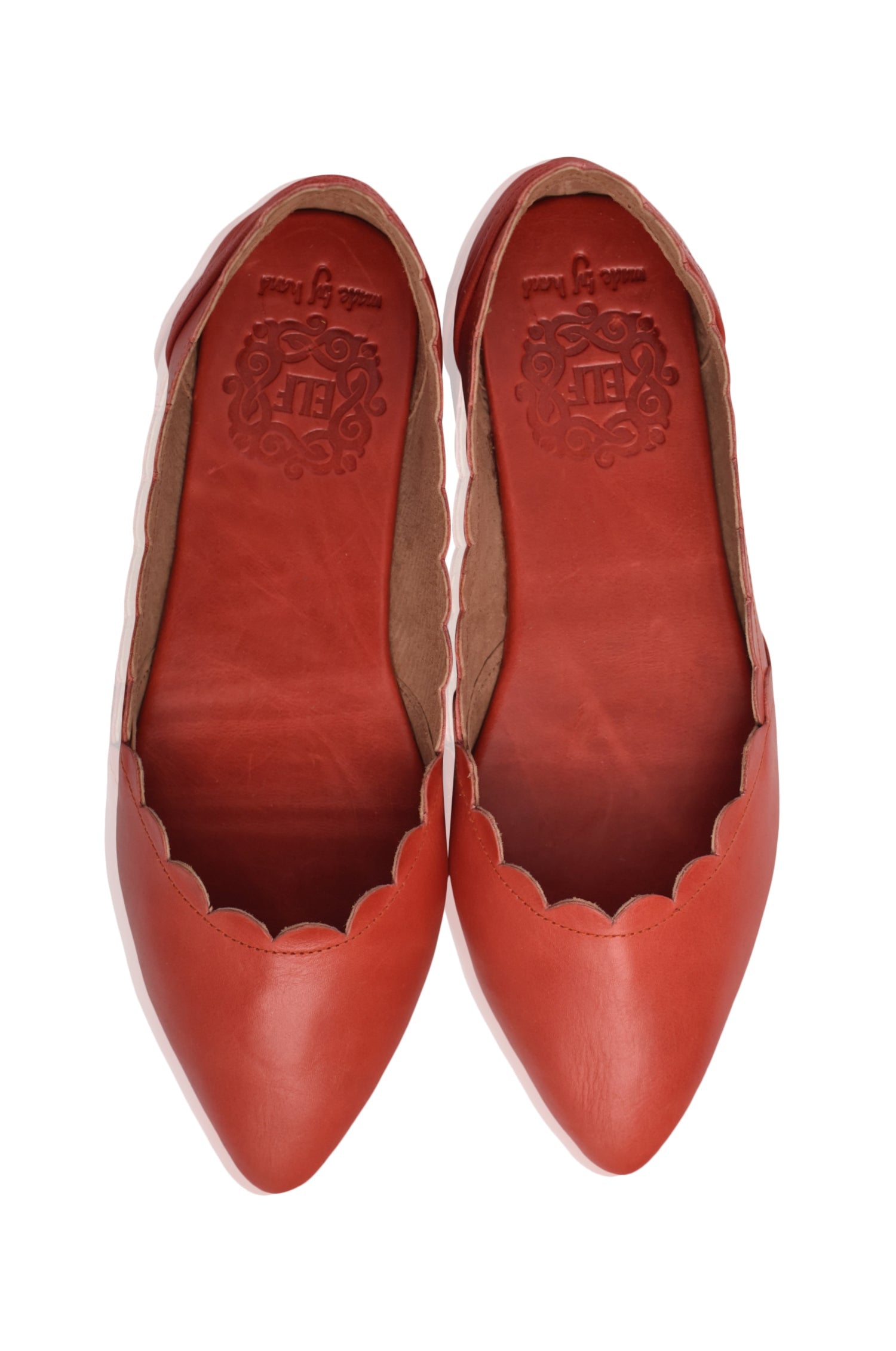 Valentina Scalloped Pointed Toe Flats-3
