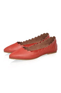Valentina Scalloped Pointed Toe Flats-1