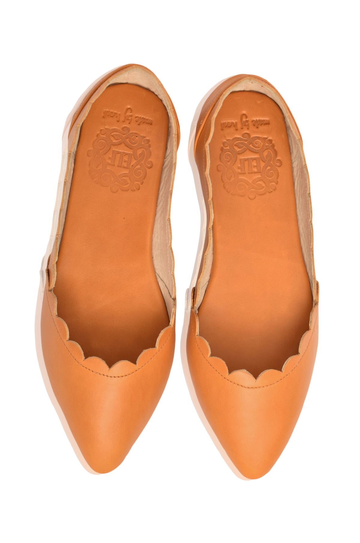 Valentina Scalloped Pointed Toe Flats-3