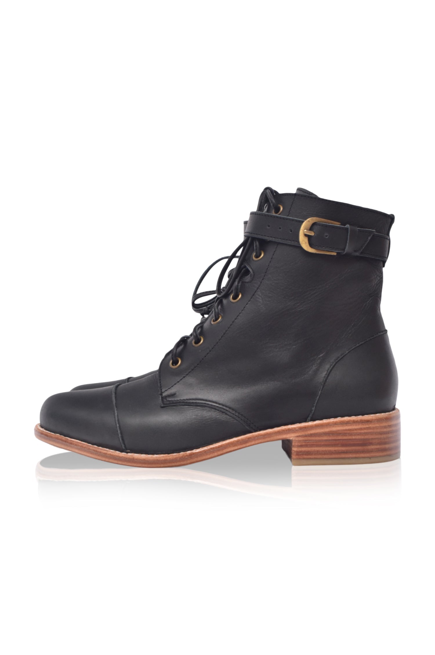 Valley Dream Lace Up Leather Boots-1