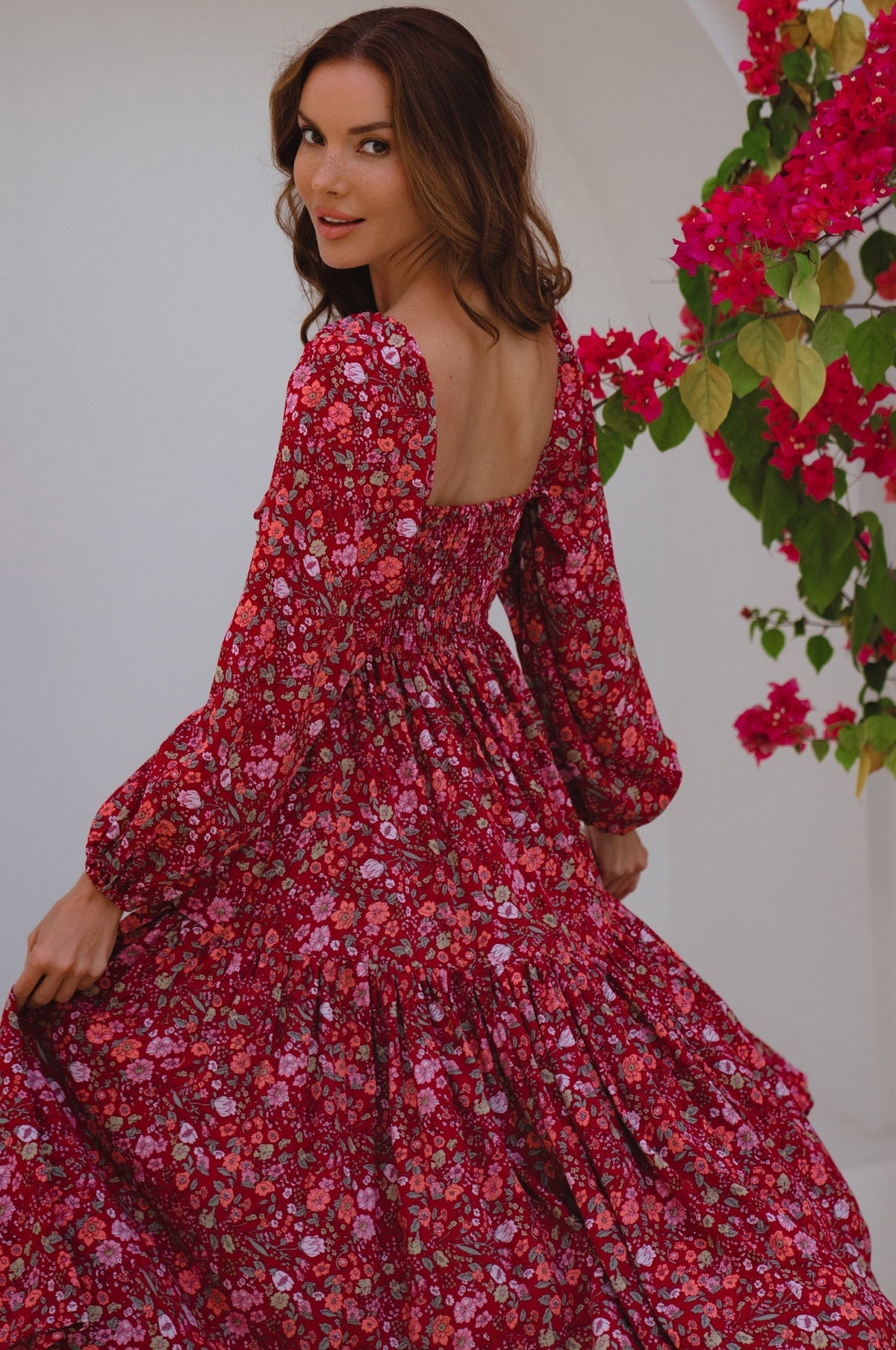 Verona Long Sleeve Midi Dress-3