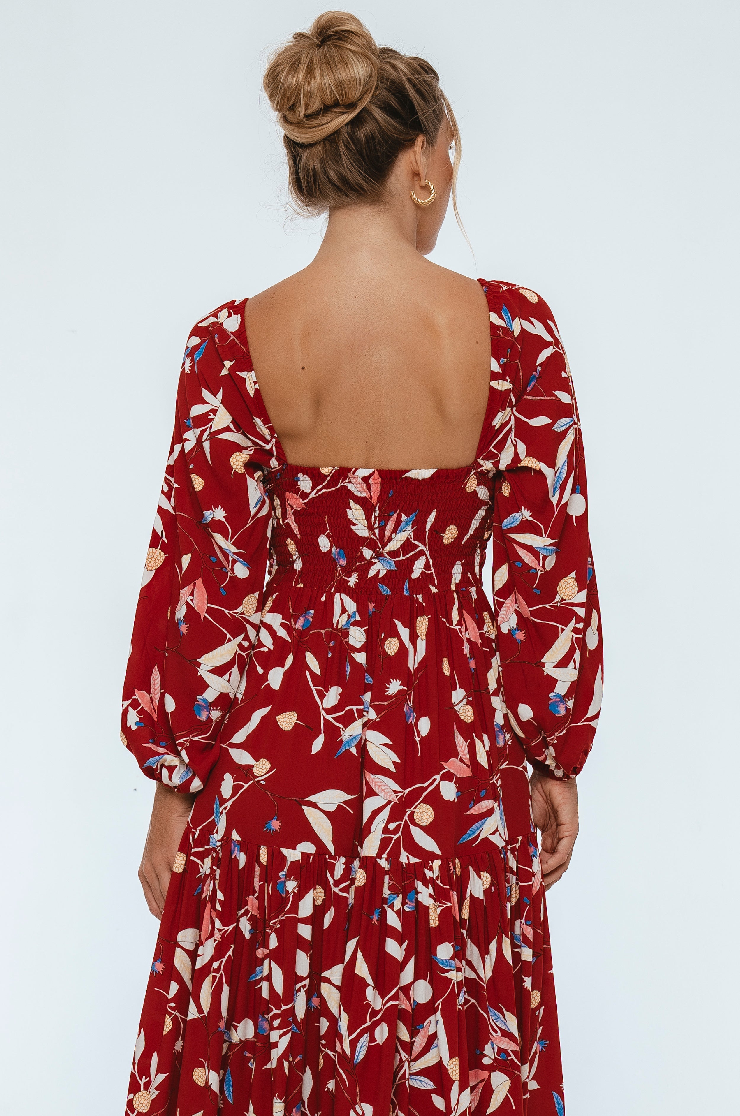 Verona Long Sleeve Midi Dress-3