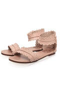 Midsummer Scalloped Leather Sandals-2