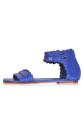 Midsummer Scalloped Leather Sandals-3