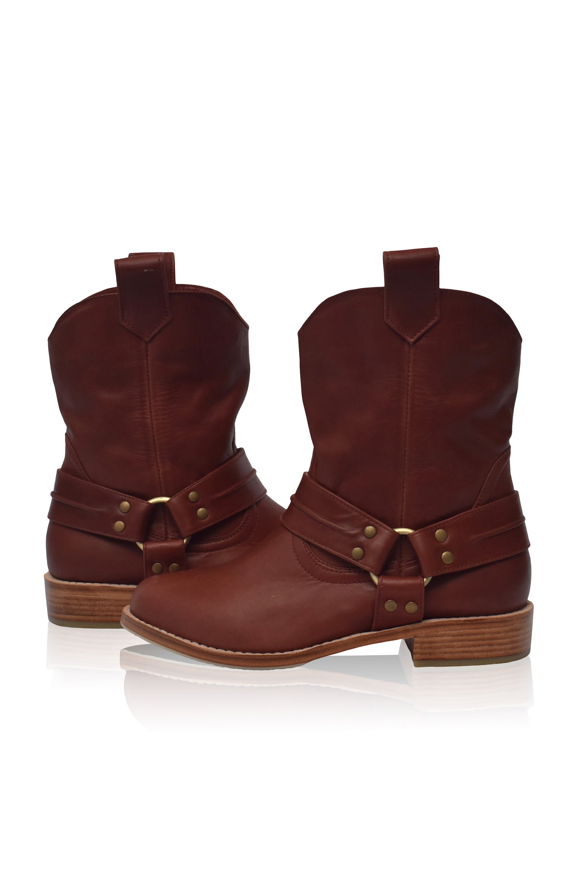 Cali Pull-On Leather Boots-2