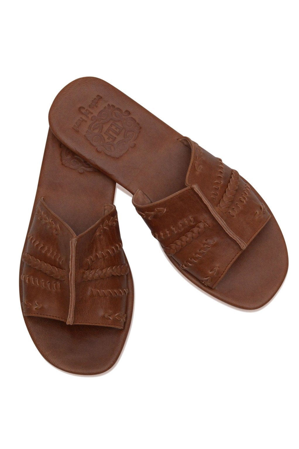 Dolce Vita Leather Slide Sandals-6