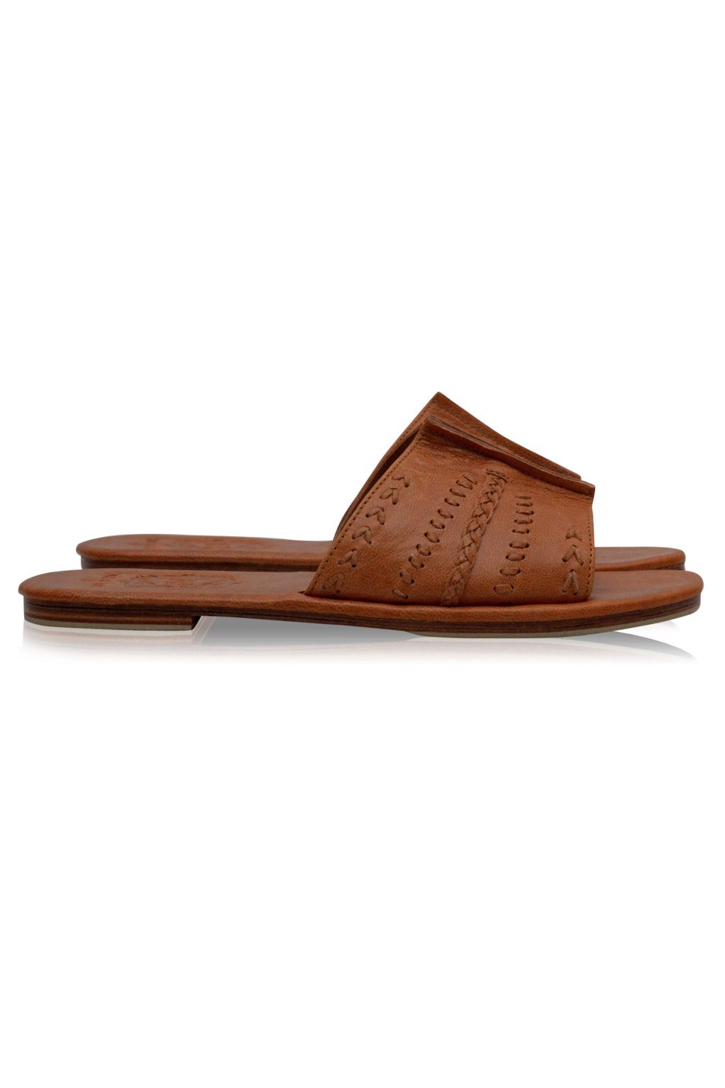 Dolce Vita Leather Slide Sandals-1