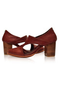 Rain Kiss Leather Heel Booties-1