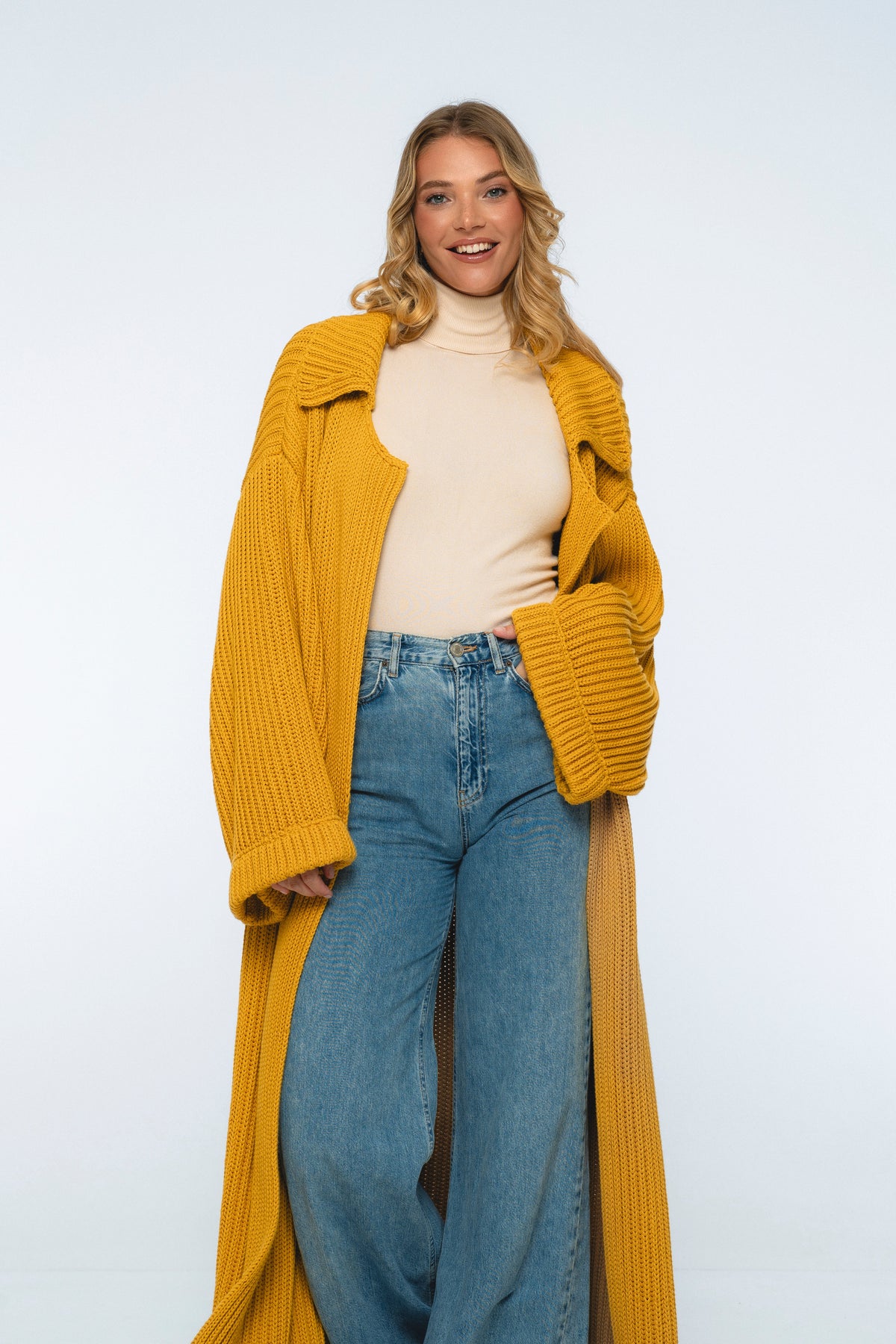 Warm Night Long Knitted Coat-4