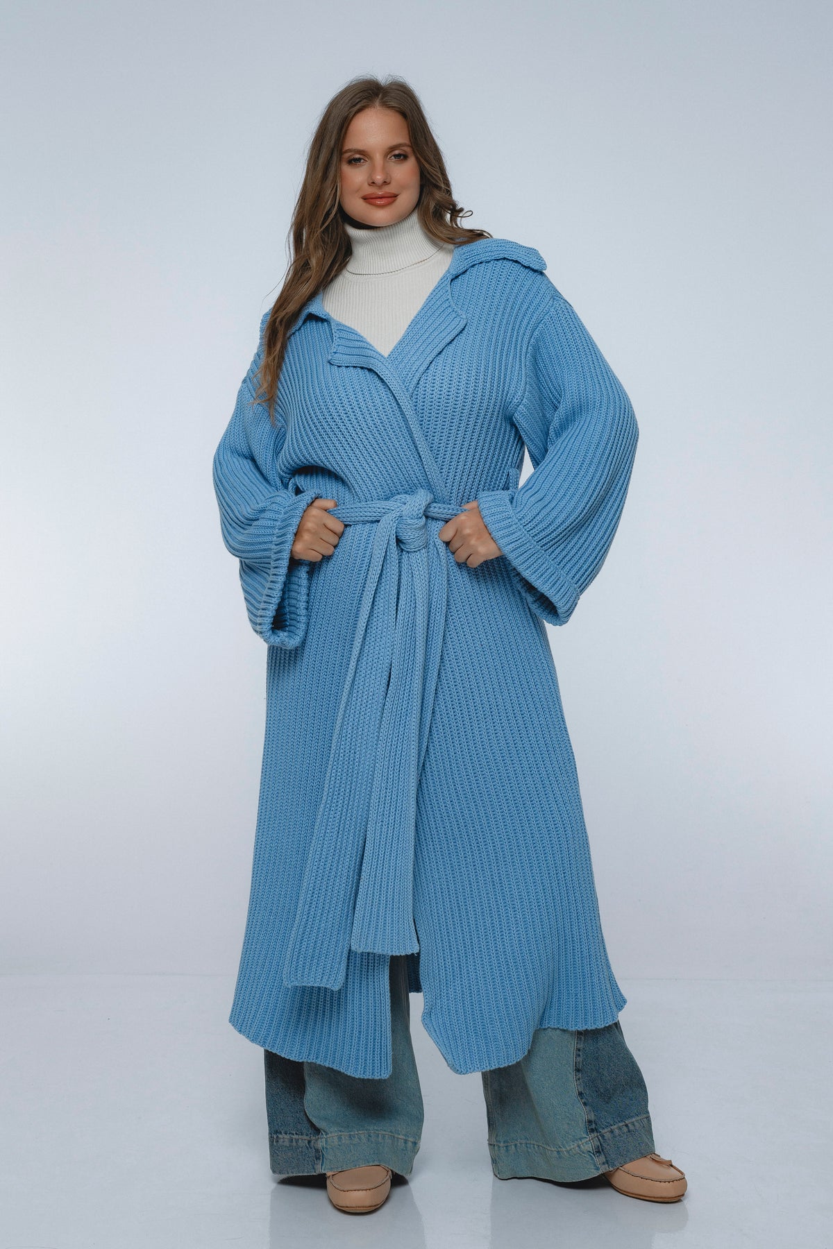 Warm Night Long Knitted Coat-3