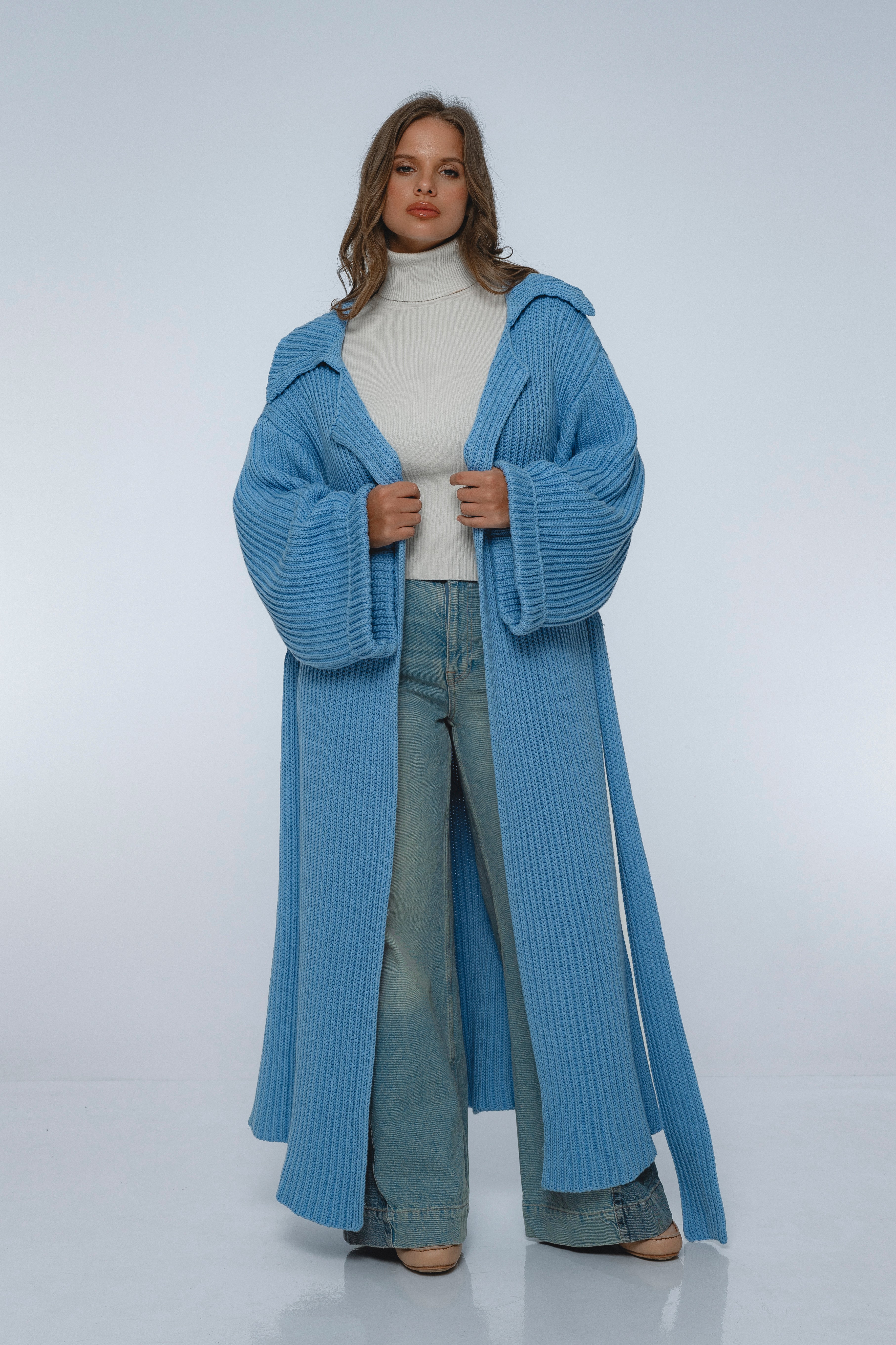 Warm Night Long Knitted Coat-0