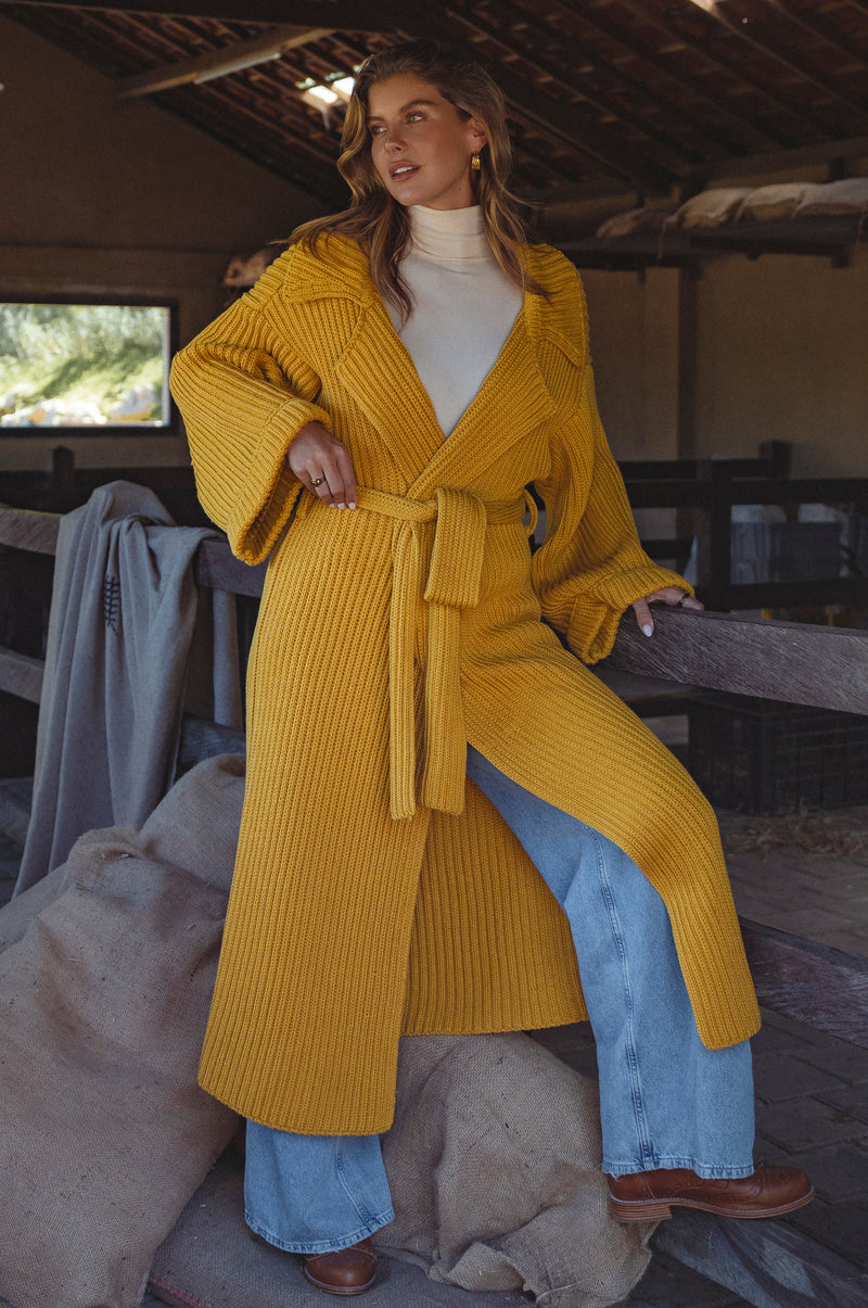 Warm Night Long Knitted Coat-0