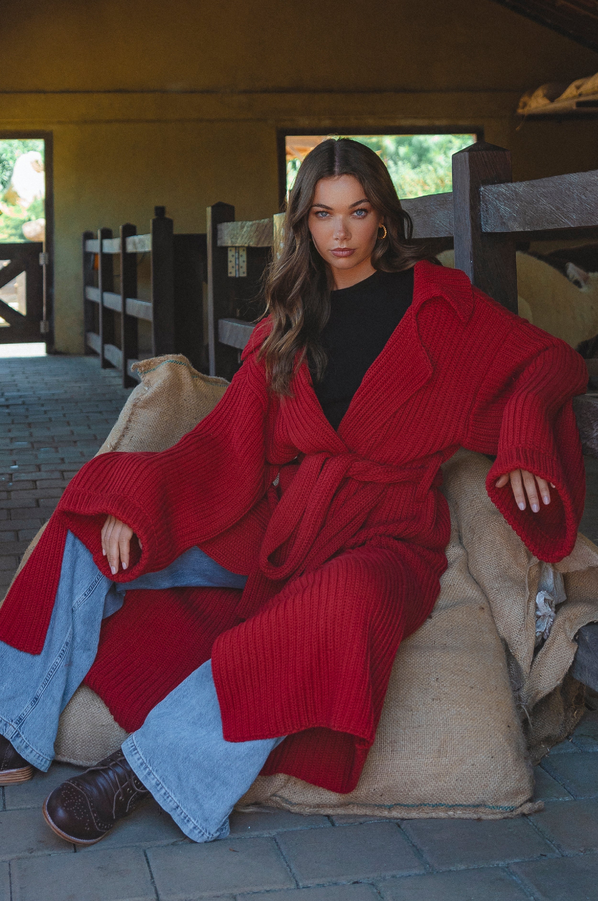 Warm Night Long Knitted Coat-0