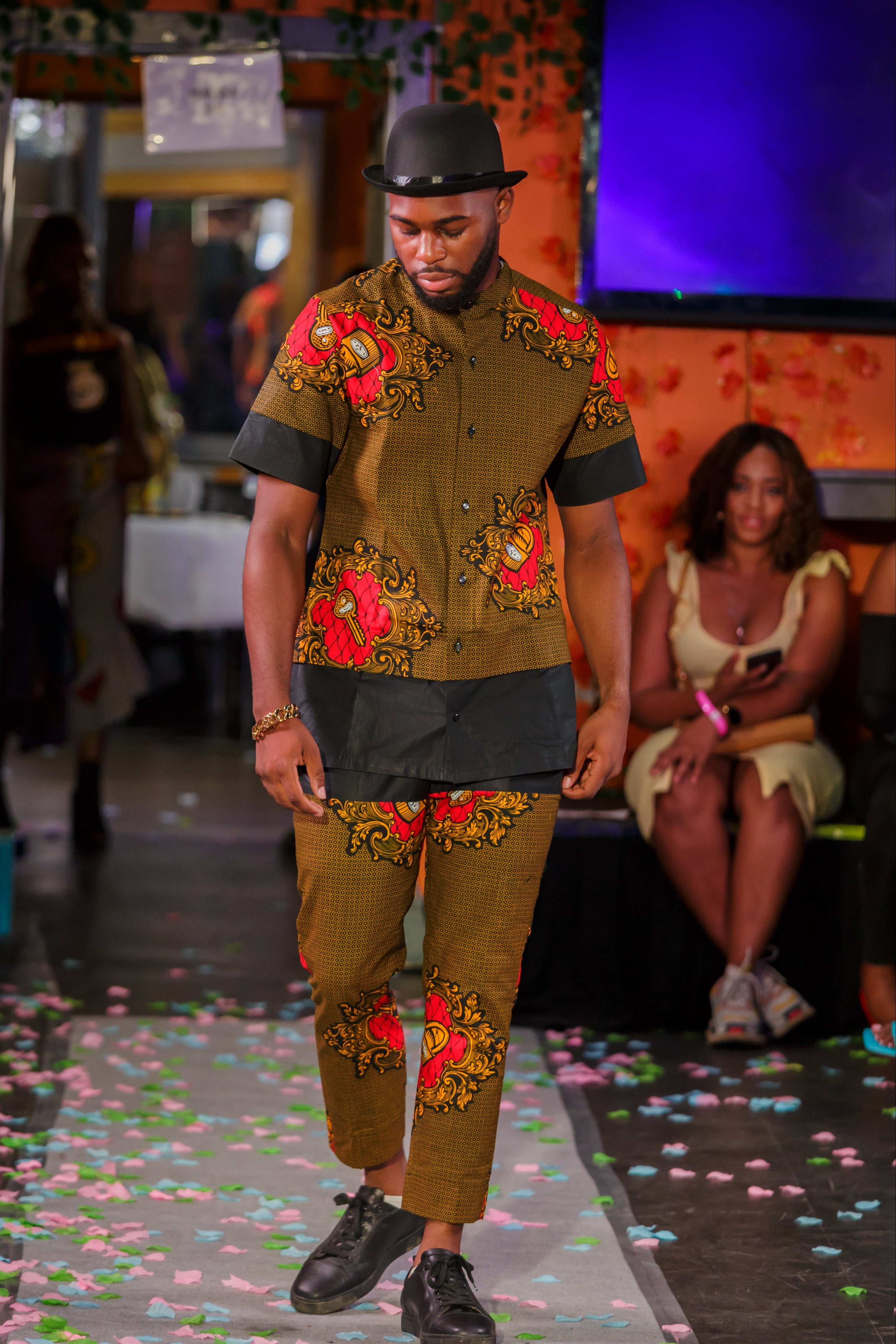 Shirt & Top African Print Royal-1