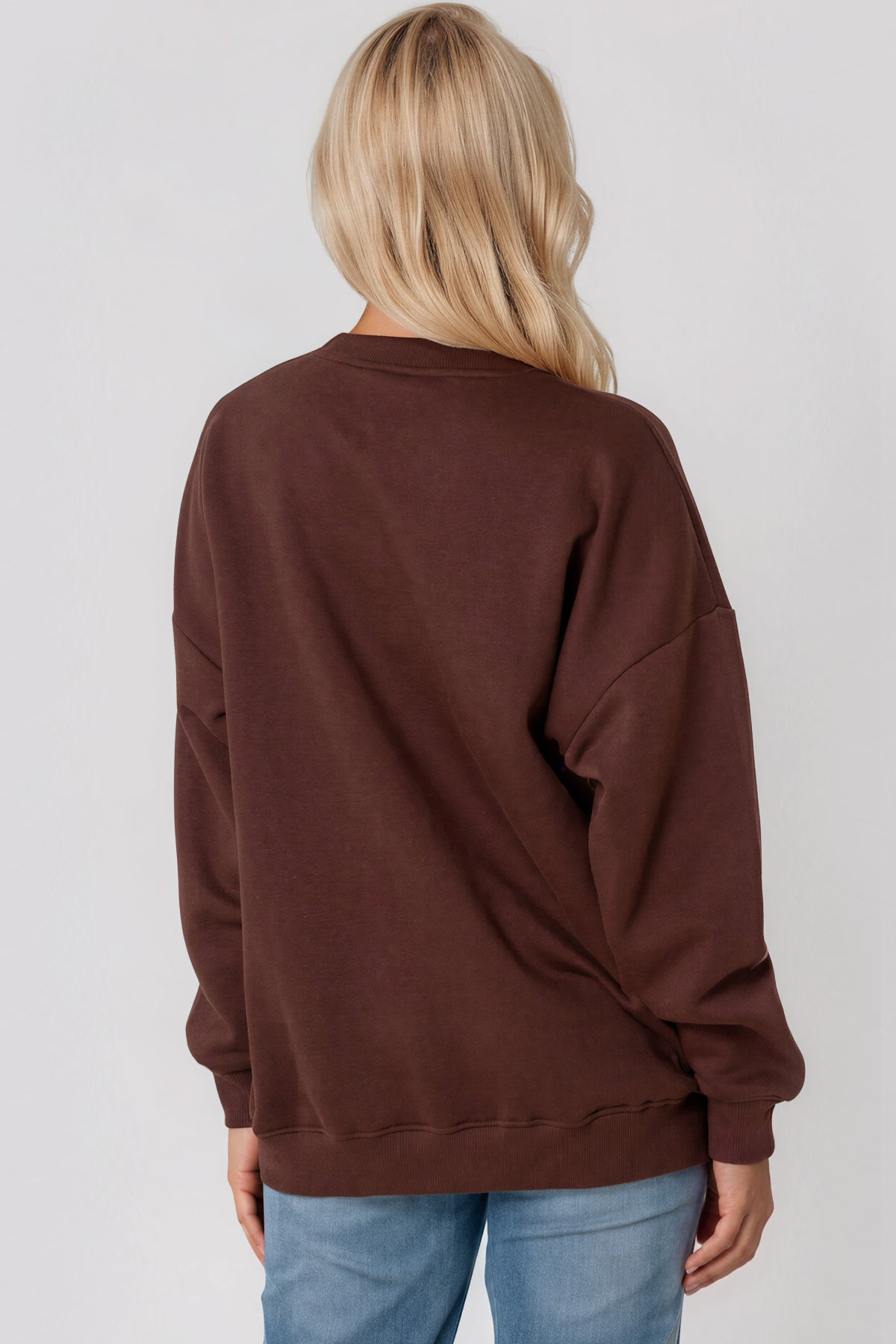 Brown Weekend Cotton Sweatshirt-2