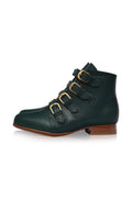 Wild Rose Leather Ankle Booties-1