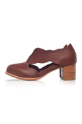 Woodland Block Heel Leather Booties-2