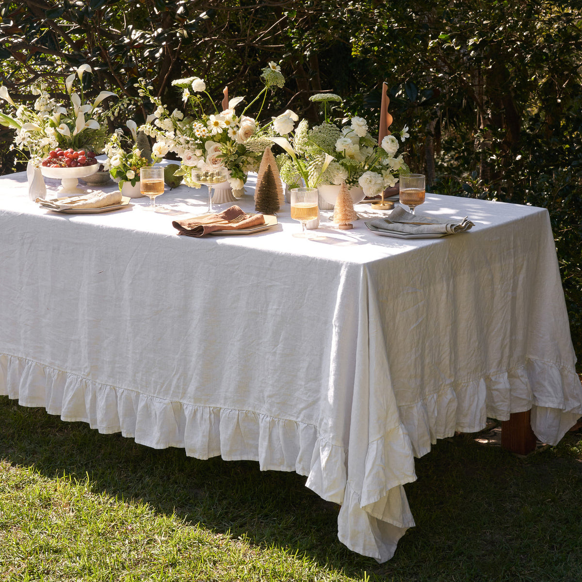 100% Linen Napkin Set Hazlenut-4
