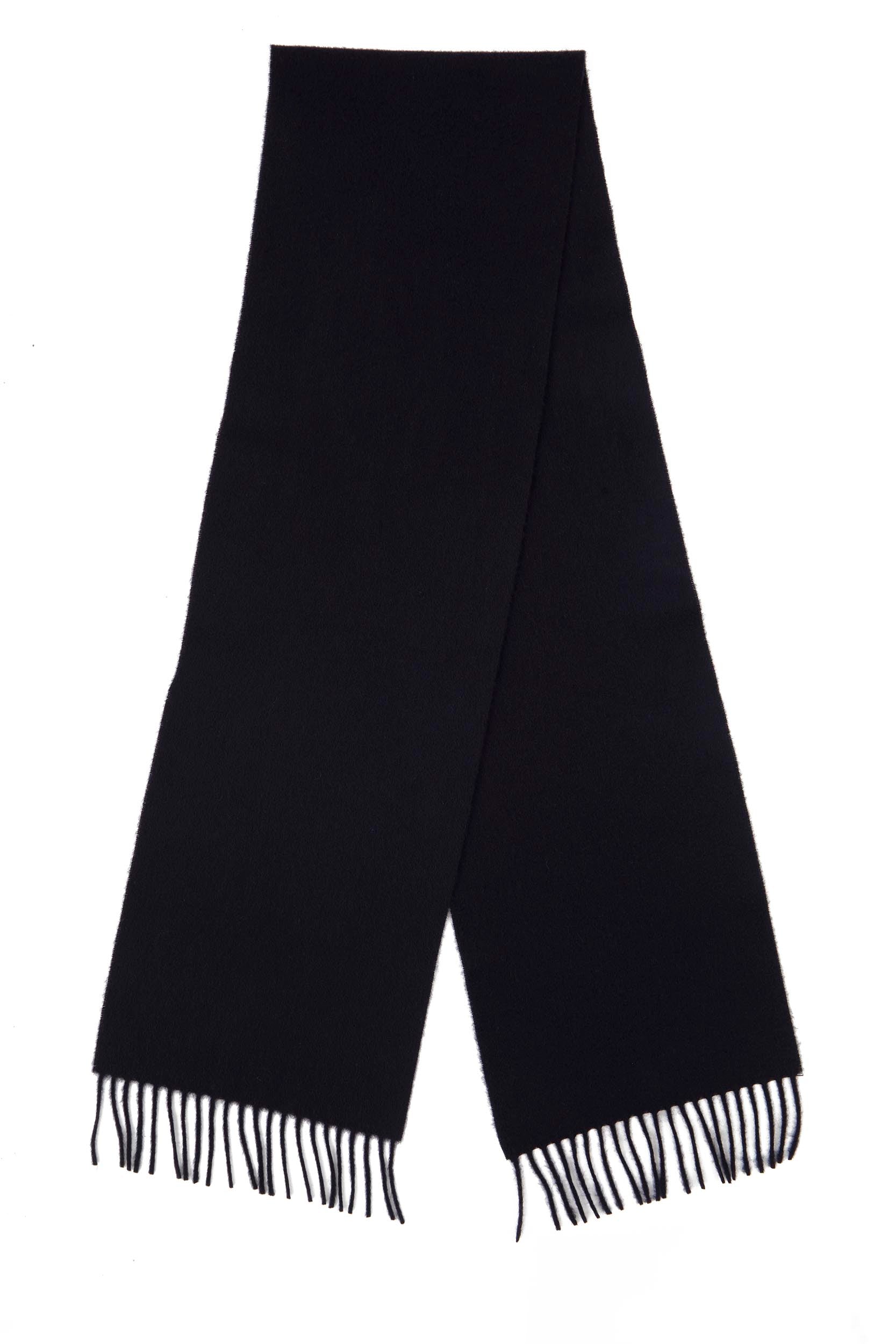 Navy Blue Lambswool Scarf-4