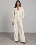 Windmere Linen Single-Breasted Blazer (syncee)-0