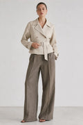 Stonebrook Linen Belted Double-Breasted Jacket (syncee)-0
