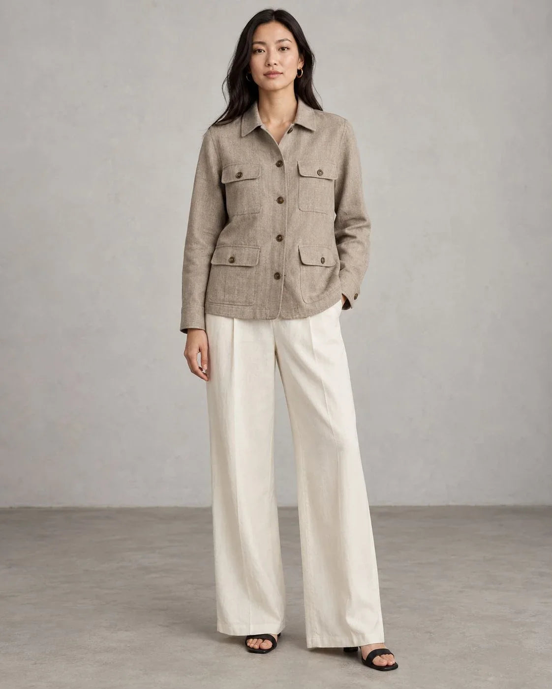 Fernhollow Linen Safari Jacket (syncee)-0