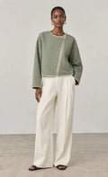 Meadow Linen Quilted Cropped Jacket (syncee)-0