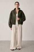 Wildwood Linen Bomber Jacket (syncee)-0