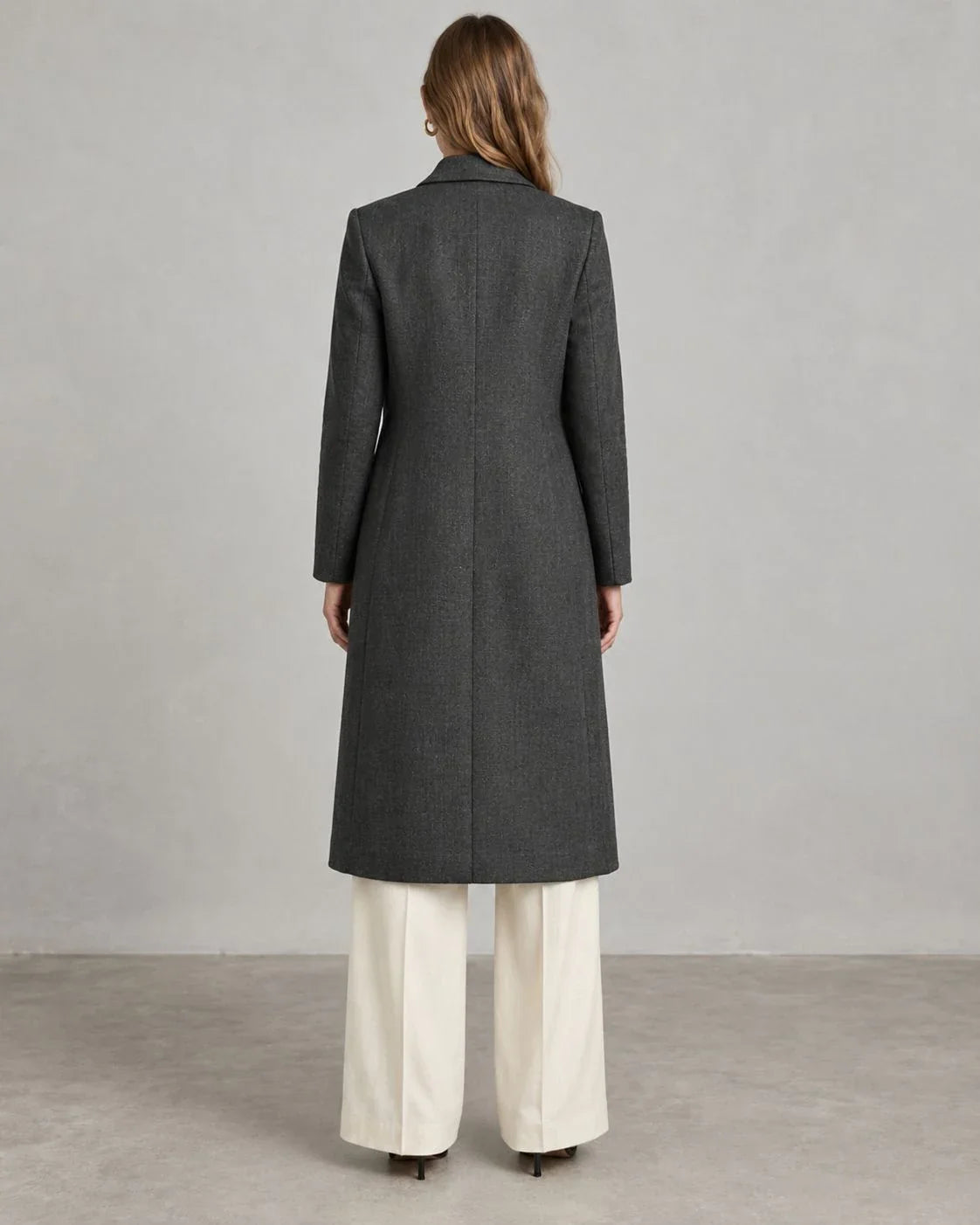 Greywood Linen Single-Breasted Coat (syncee)-1