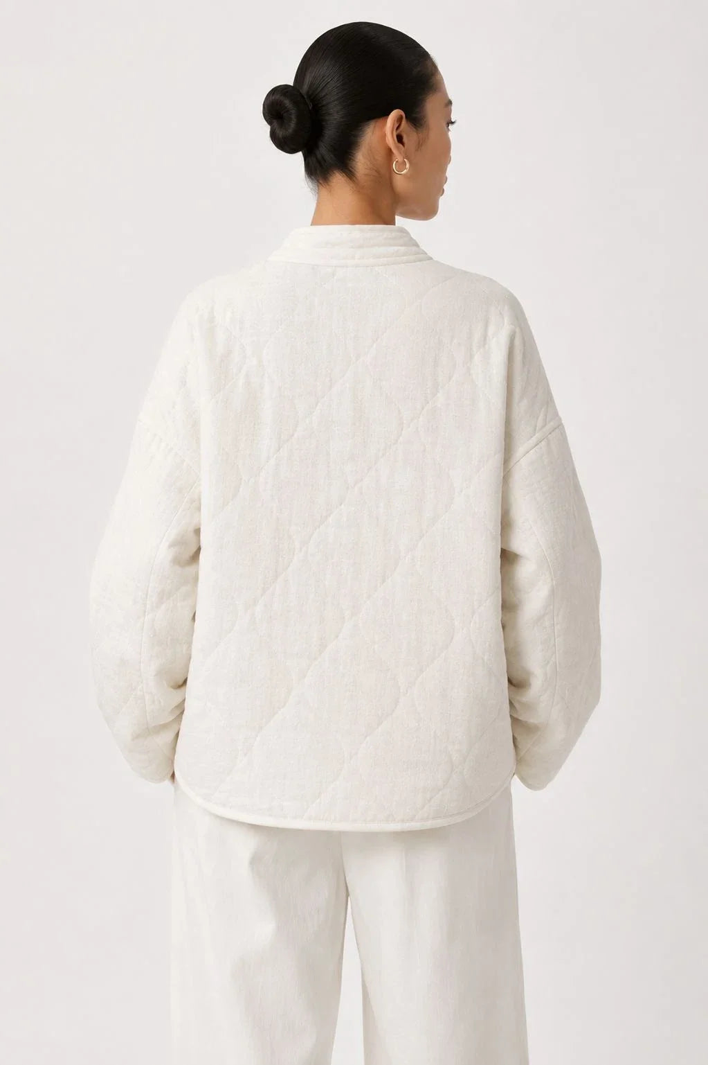 Frostwood Linen Quilted Liner Jacket (syncee)-1