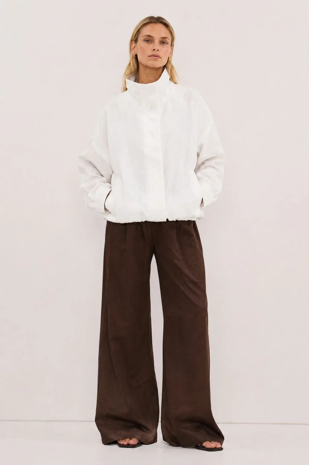 Glacier Linen Bomber Jacket (syncee)-1