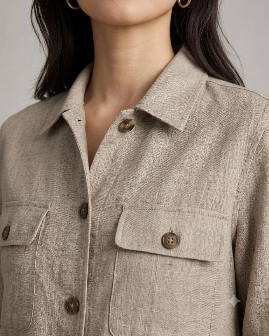 Fernhollow Linen Safari Jacket (syncee)-1