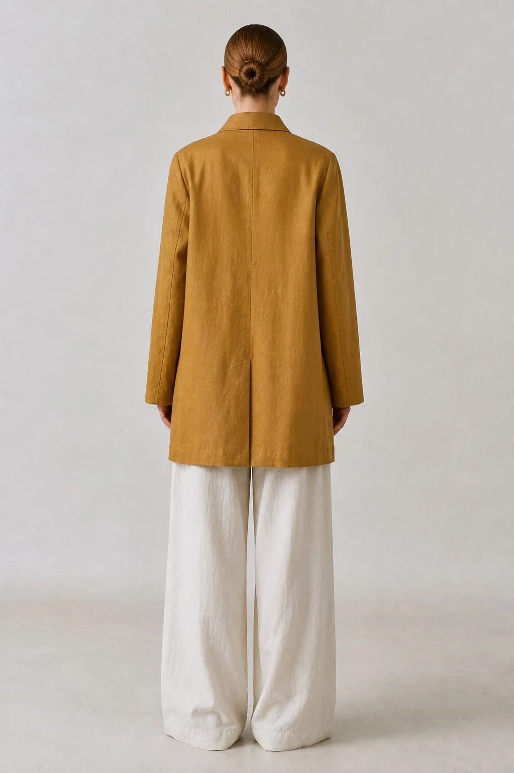 Thornfield Linen Relaxed-Fit Coat (syncee)-2
