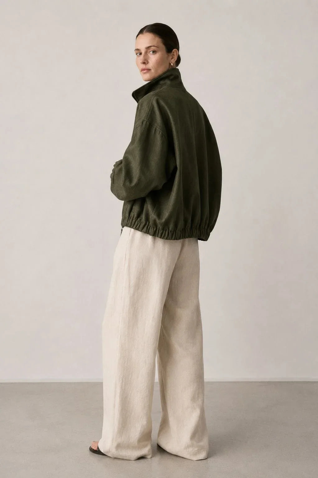 Wildwood Linen Bomber Jacket (syncee)-2